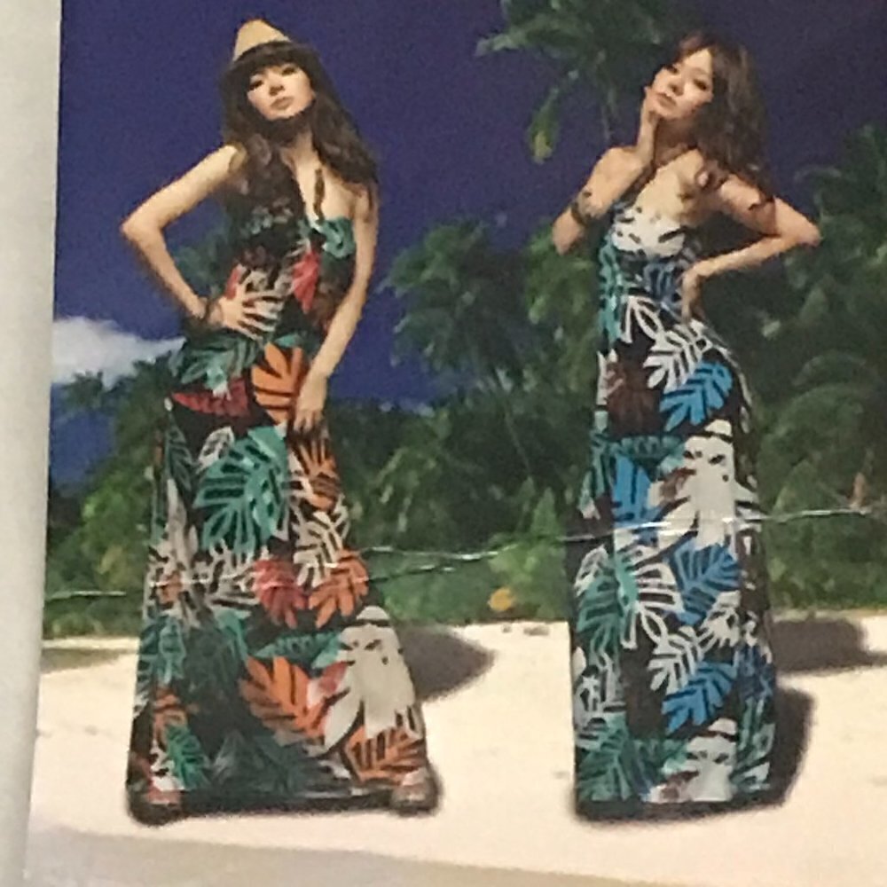 NWT - C M Summer Halter Top Maxi Dress